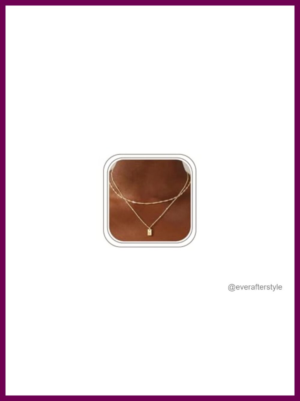 Layered Initial Necklaces for Women - 14K-Gold-Plated A-Z Letter Necklace,